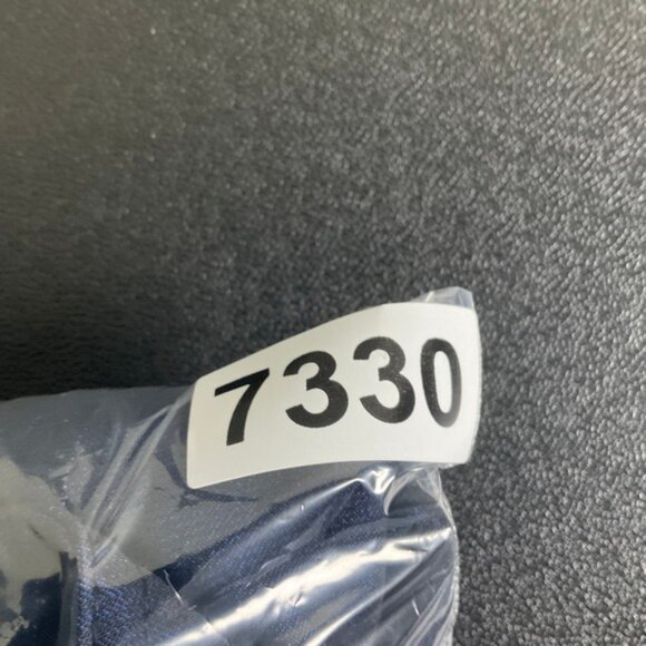 Calvin Klein Belted Dress Womens Sz 14  Navy Pinstripe Long Sleeve Gold Buttons - Picture 13 of 13